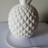 Pineapple lamp in white biscuit