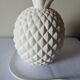 Pineapple lamp in white biscuit