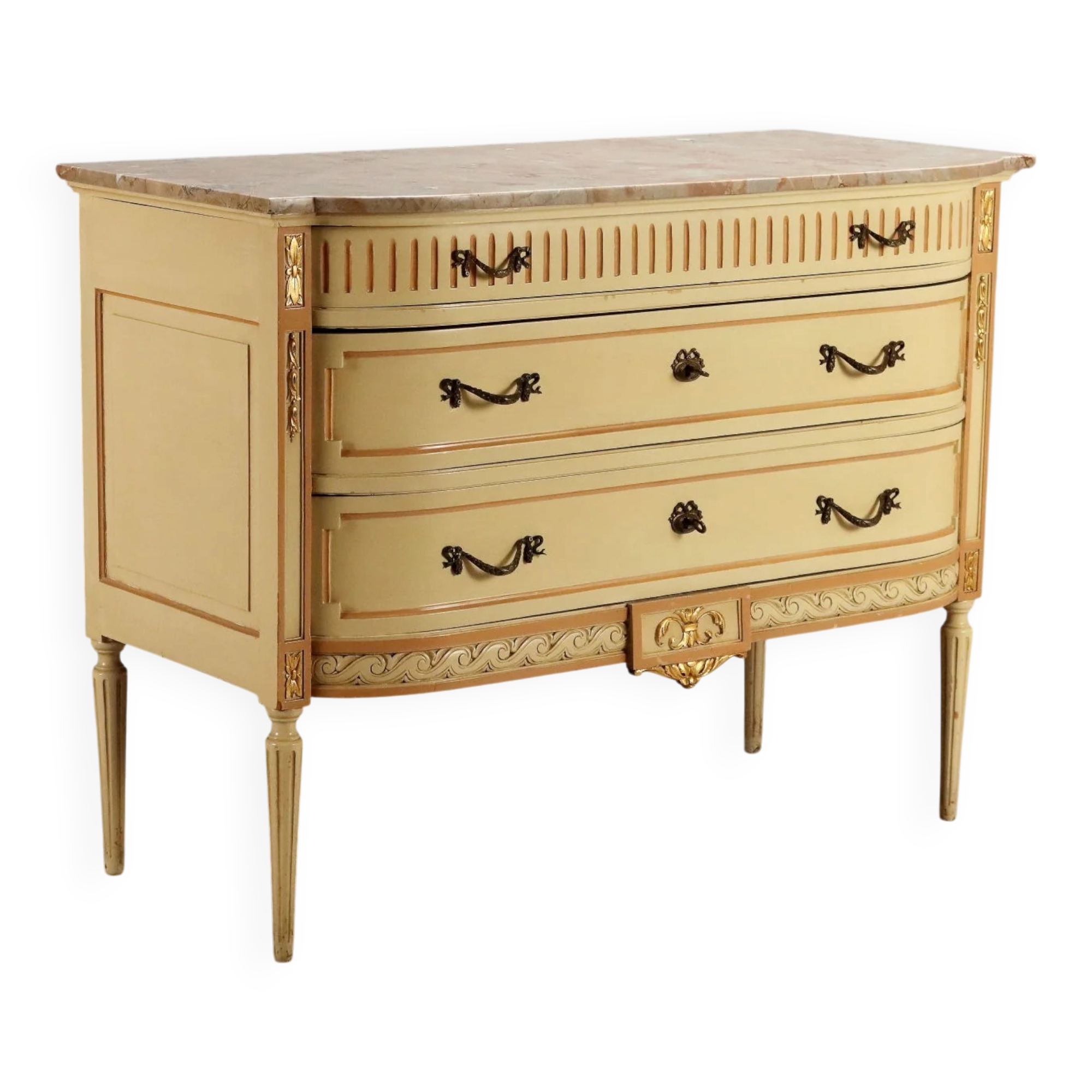 Antique neoclassical commode in lacquered wood from the 1900s.