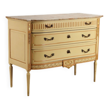 Antique neoclassical commode in lacquered wood from the 1900s.