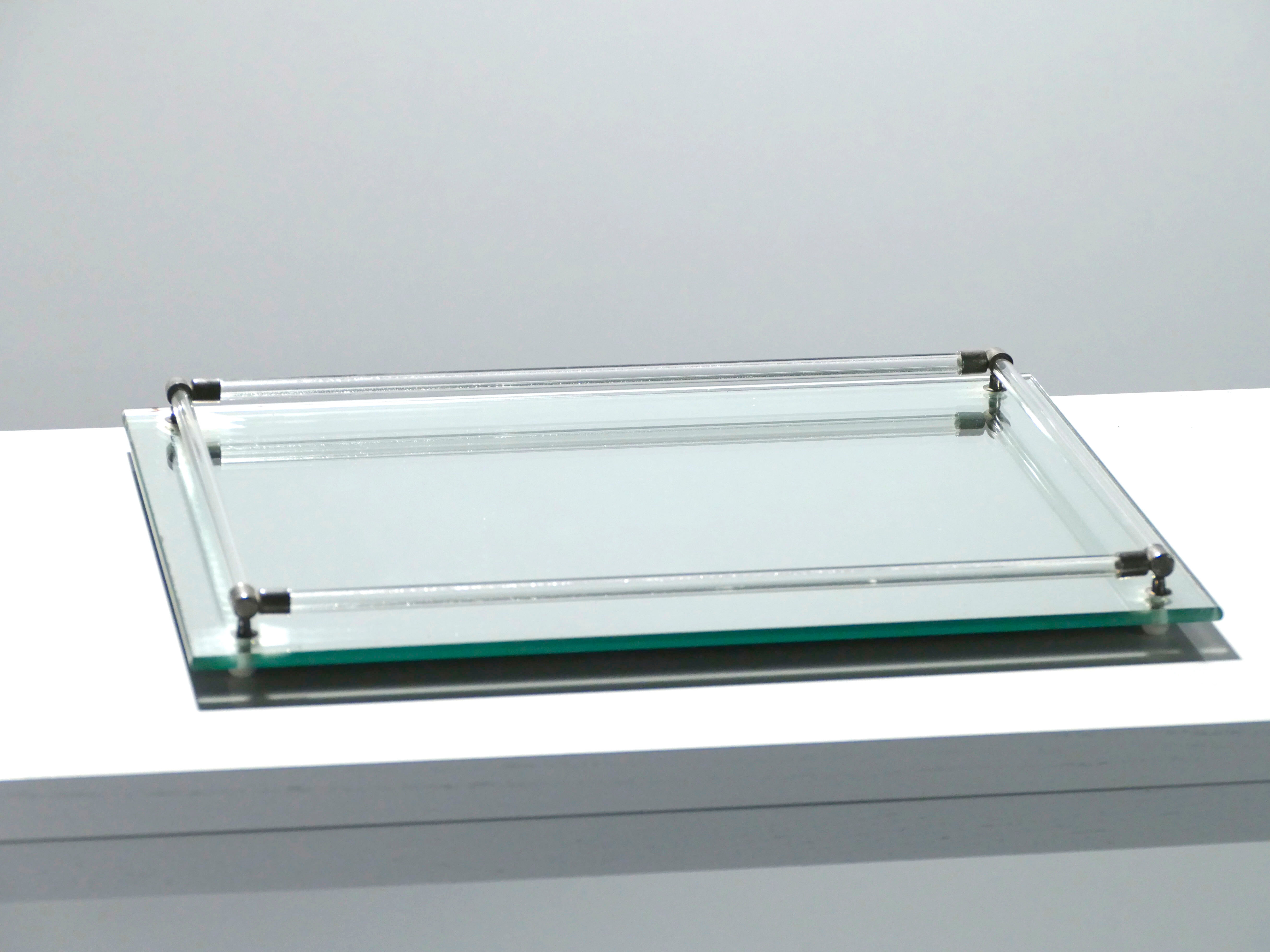 Plateau art déco miroir années 40