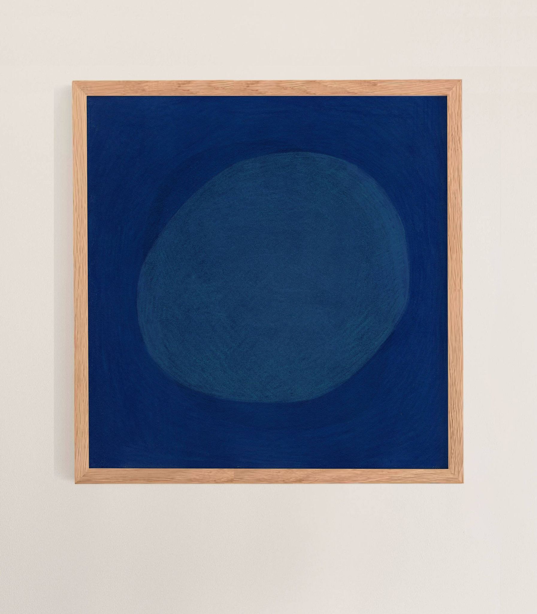 Peinture abstraite sur papier 30x30 décoration murale signée Eawy