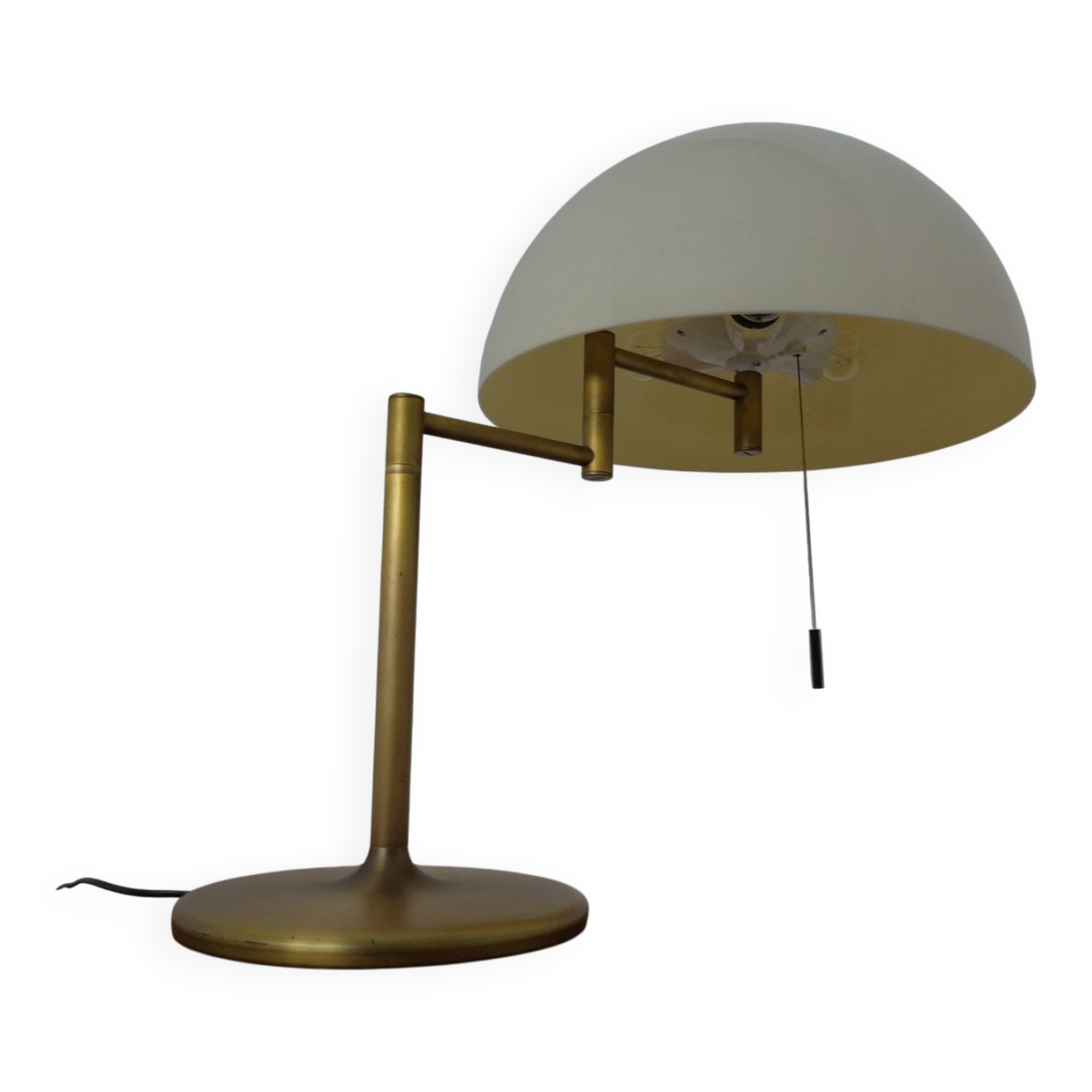 Adjustable Brass and Plastic Desk Lamp from Staff, 1960s