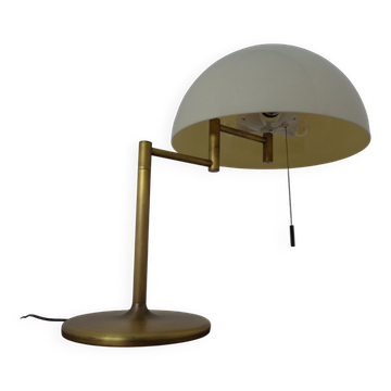 Adjustable Brass & Plastic Desk Lamp from Staff, 1960s