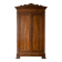 Antique solid walnut wardrobe with two doors.