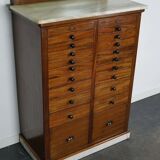 Antique dental practice in mahogany and marble Amsterdam around 1920