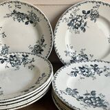6 flat plates - Terre de fer, Acacia service