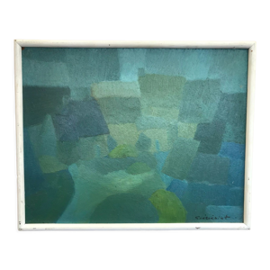 Abstraction turquoise par Gérard