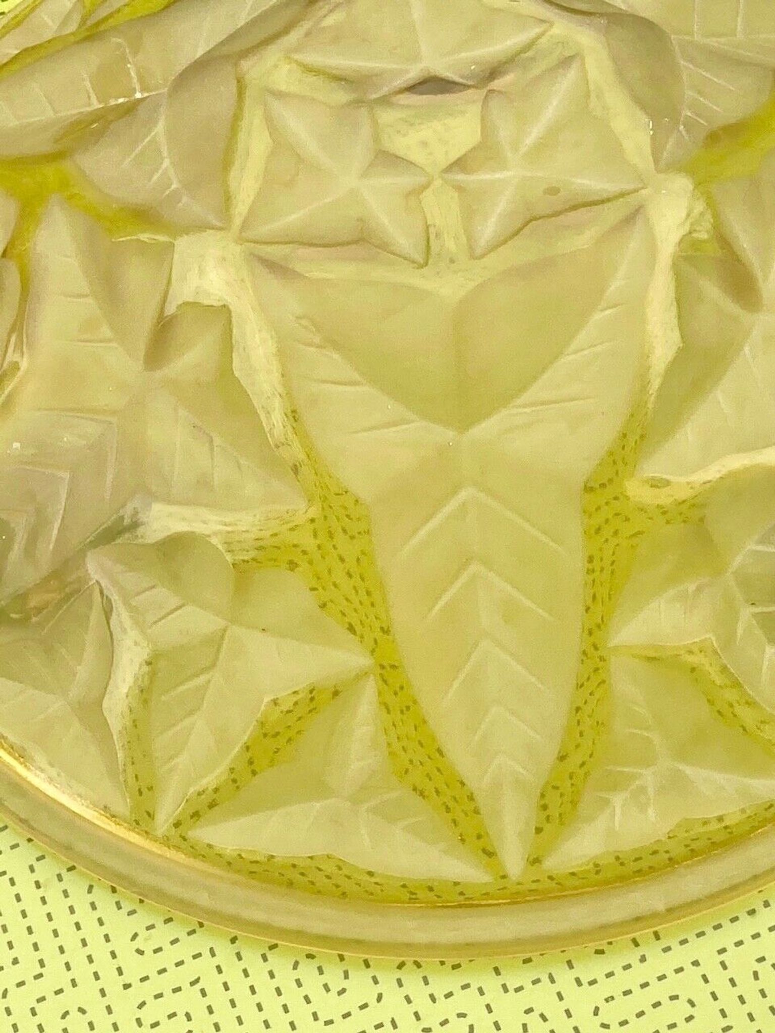 Art deco washbasin ceiling lamp, frosted glass satin
