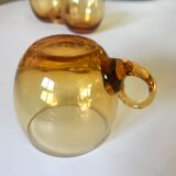 Amber punch glasses