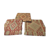 Set of three Kilim cushion covers