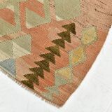 Red & Cream Turkish Kilim Rug 148x223Cm SK 35162