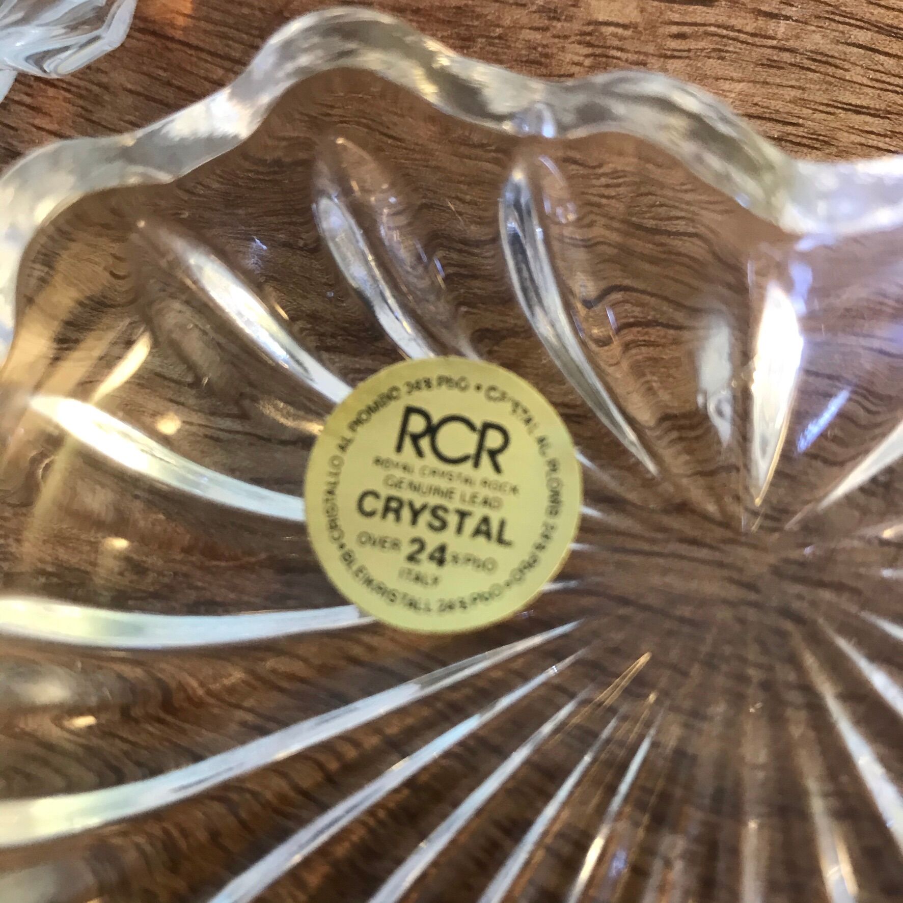 Boîte à bijoux en cristal en forme de coeur