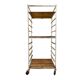 Vintage industrial cart / multi-level display / shelf on wheels