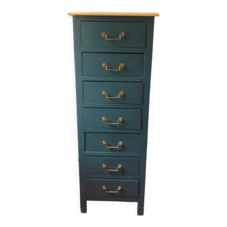 Blue chest of drawers