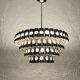Chandelier in chrome metal tubes, 60s