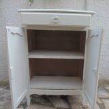 Small buffet, reimagined storage unit in beige.