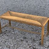 Wooden mulched bench, 3 seats, 50s