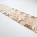 3x11 Rug For Kitchen Brown Beige Turkish Runner Rug, 86x325Cm SK 5286