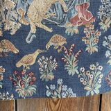 Belgian thousand-flower tapestry representing sheep shearing.