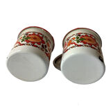 2 mugs en tôle vintage