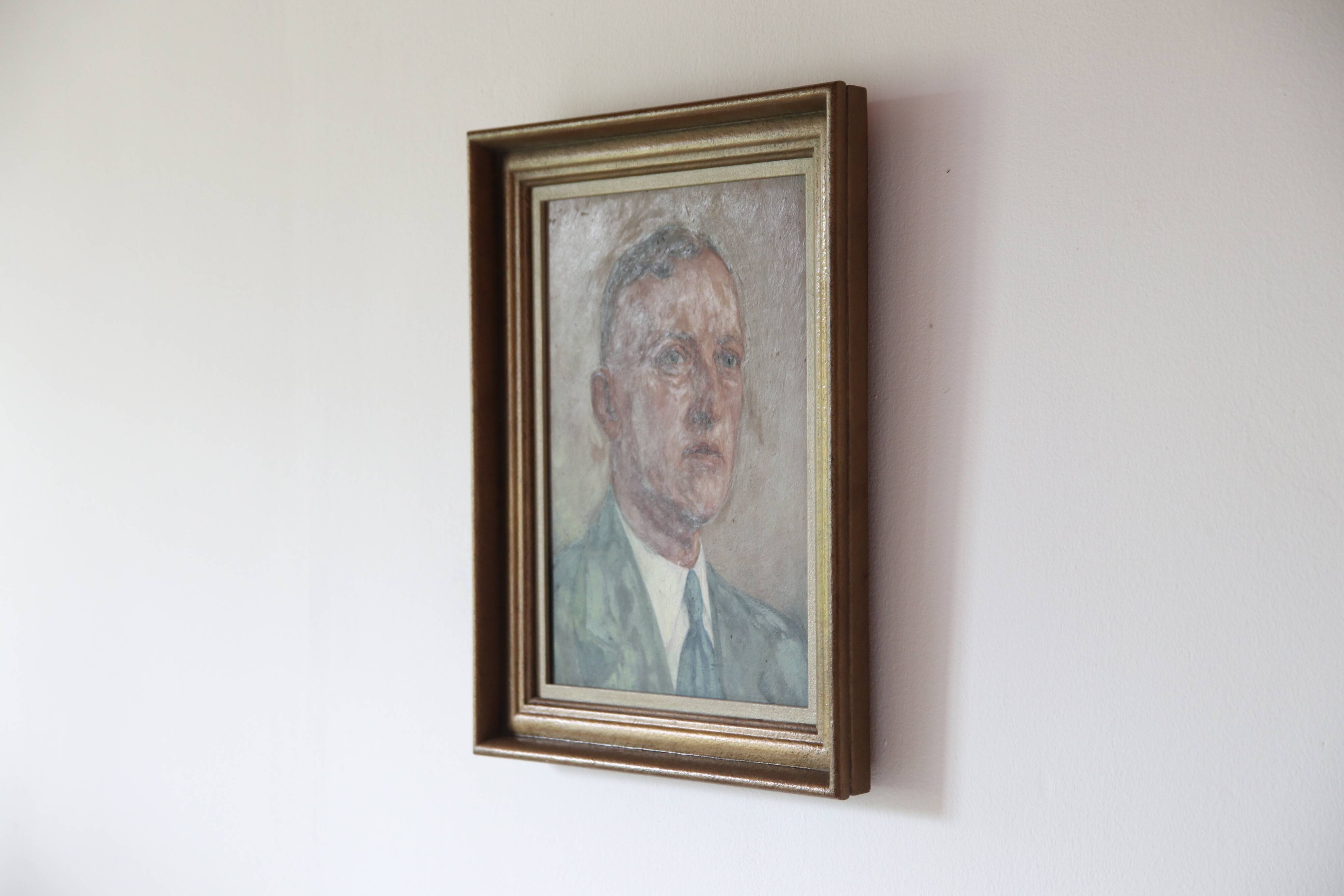 Impressionist oil painting portrait