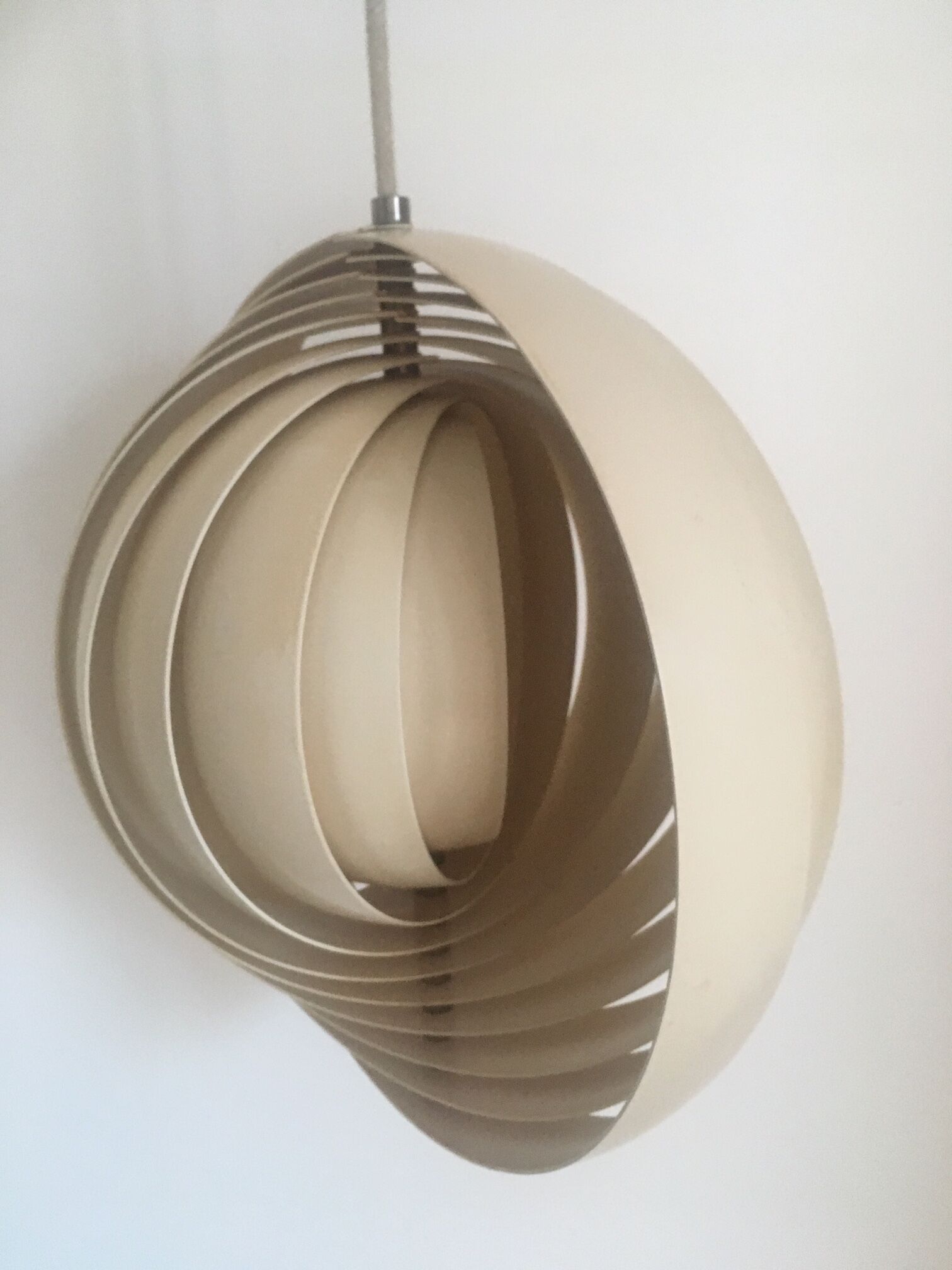 Verner Panton's Moon hanging lamp for Louis Poulsen