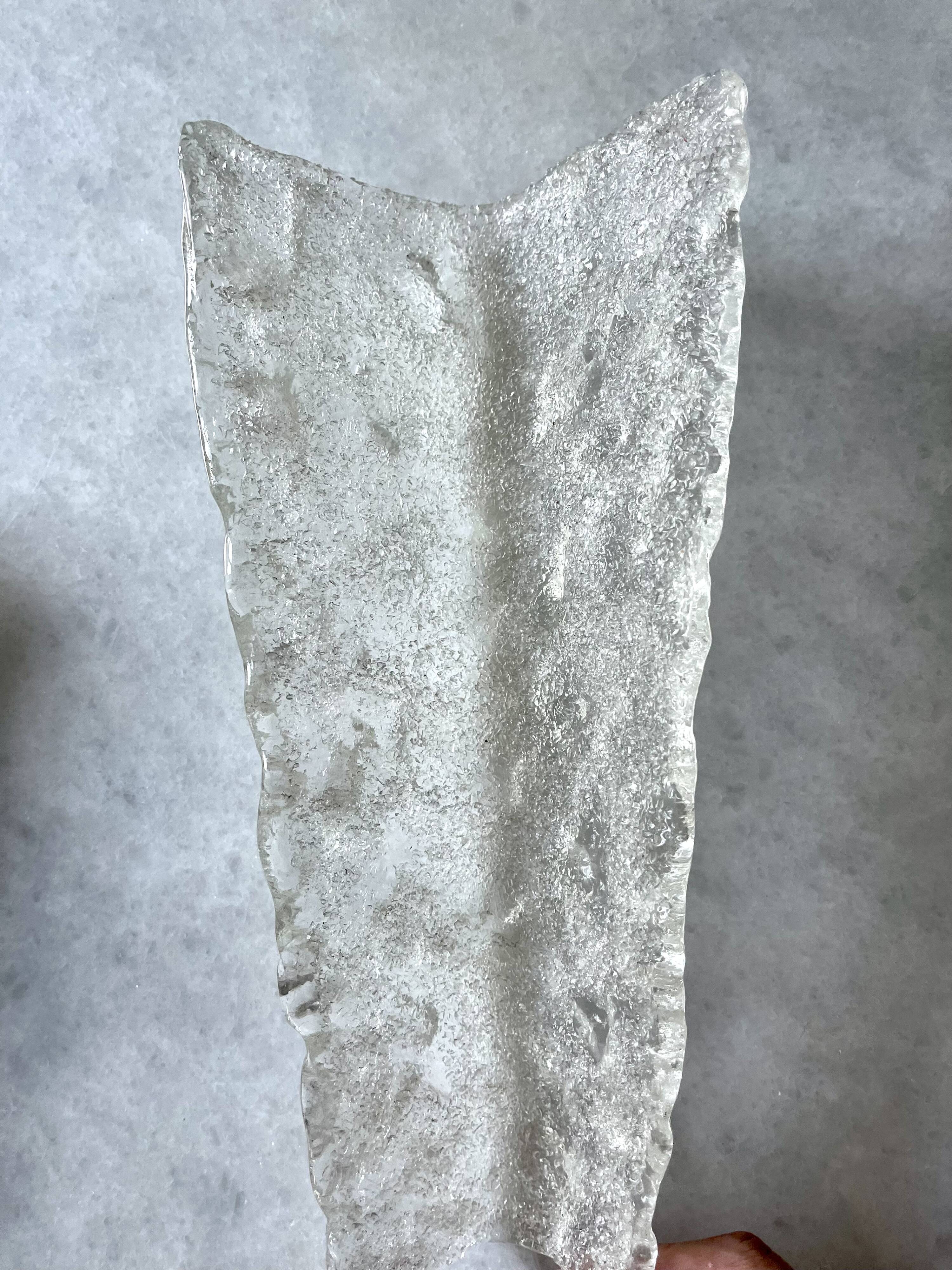 Arlus pair of Murano glass and brass wall lights