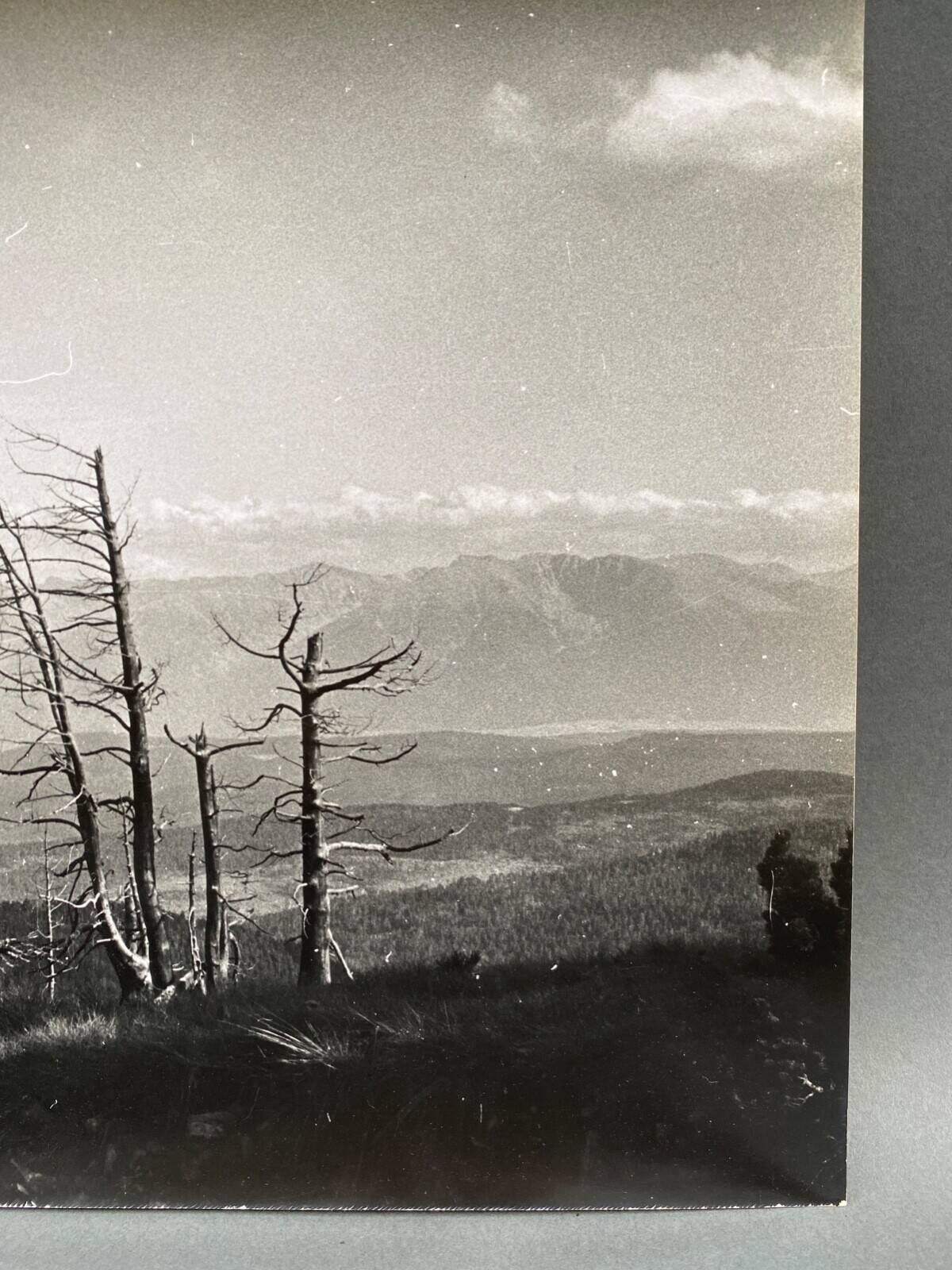 Silver gelatin photograph by Bernard Darot, mountain landscape, 20th century