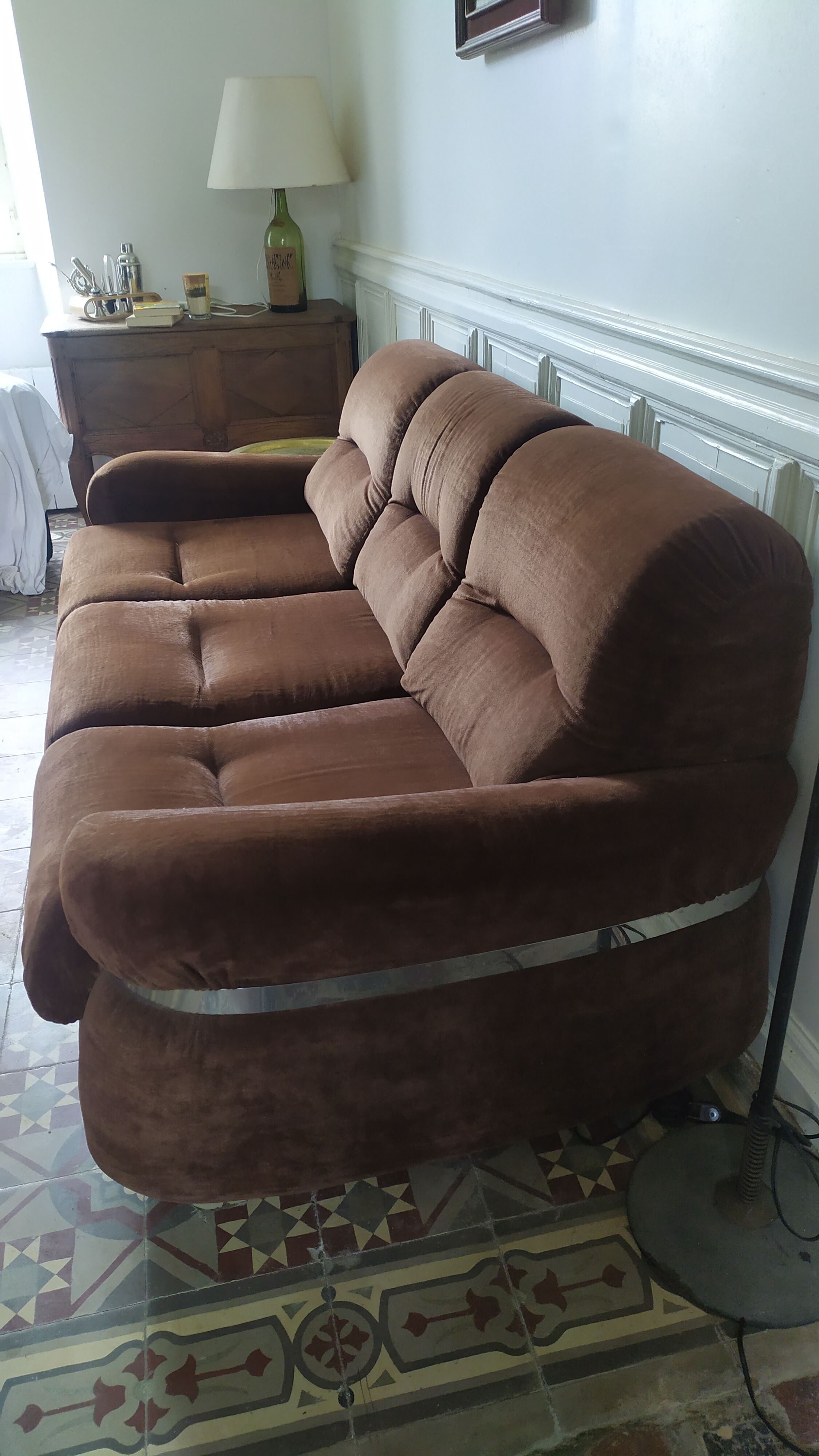 Canapé convertible et fauteuils 70s