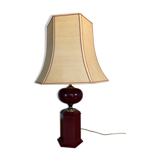 80s Pagoda lamp and metal the dolphin / burgundy barber