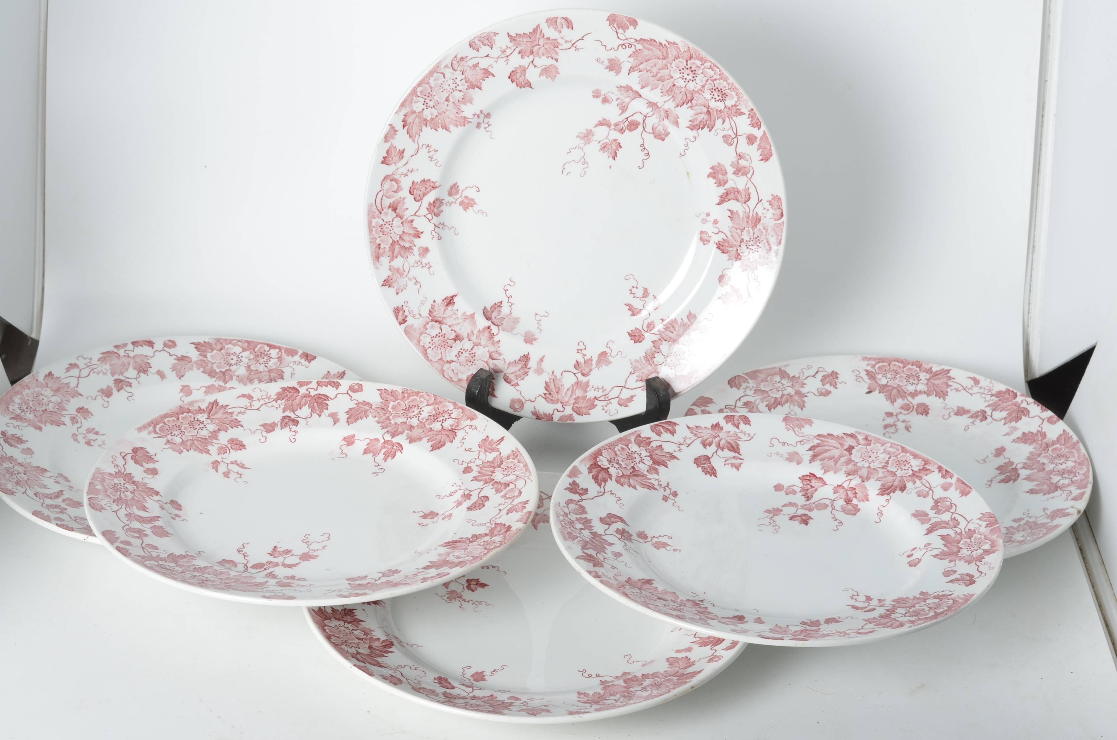 Assiettes plates terre de fer St Amand & hamage
