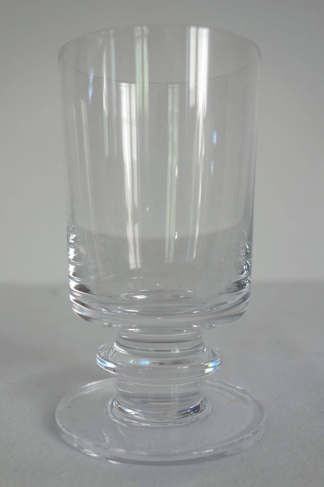 Set of 10 vintage Sèvres crystal glasses, 1970s
