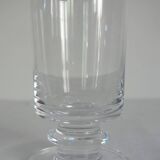 Set of 10 vintage Sèvres crystal glasses, 1970s