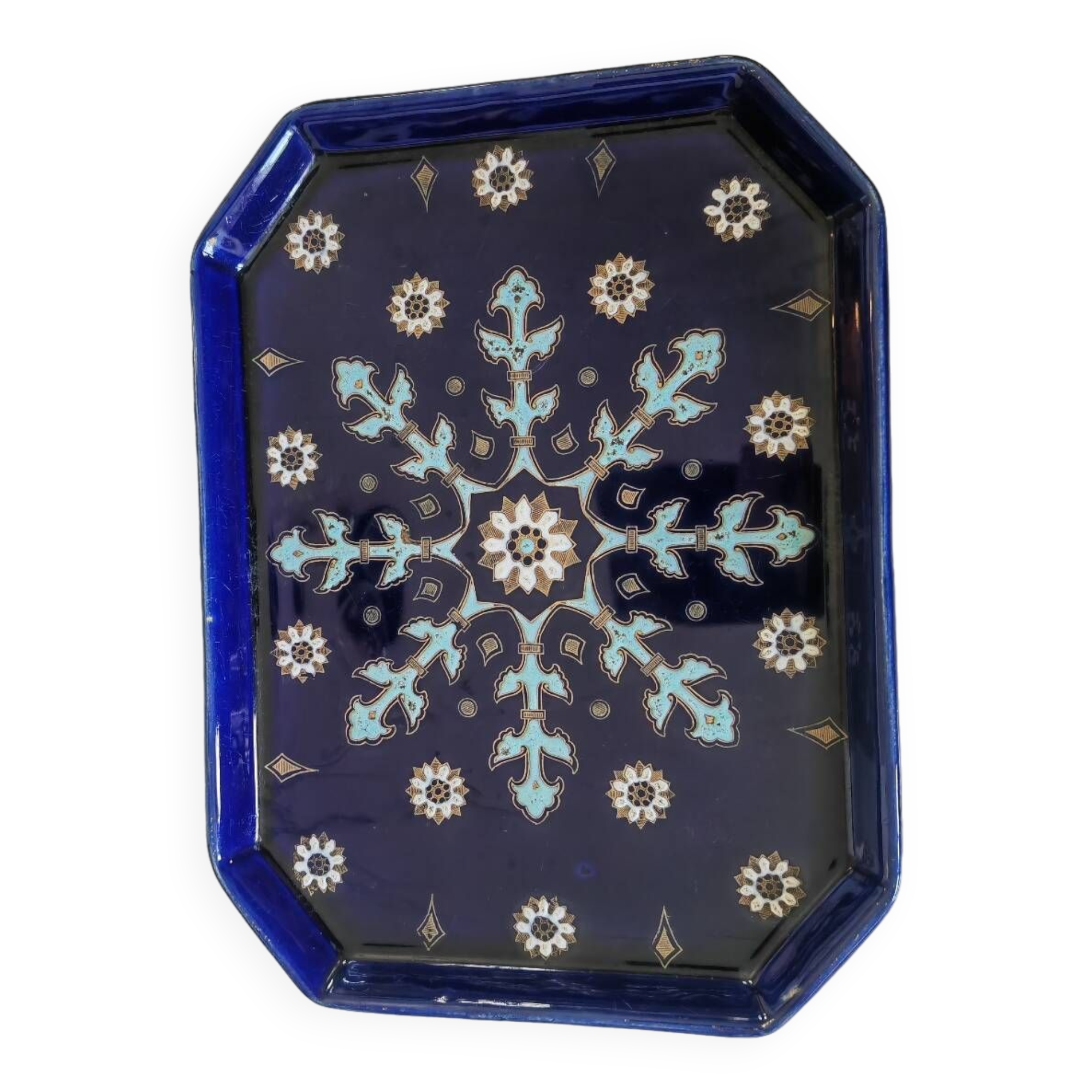 19th century Lunéville tray