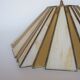 Suspension art déco vintage en verre Tiffany