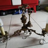 Bronze chandelier with 3 branches