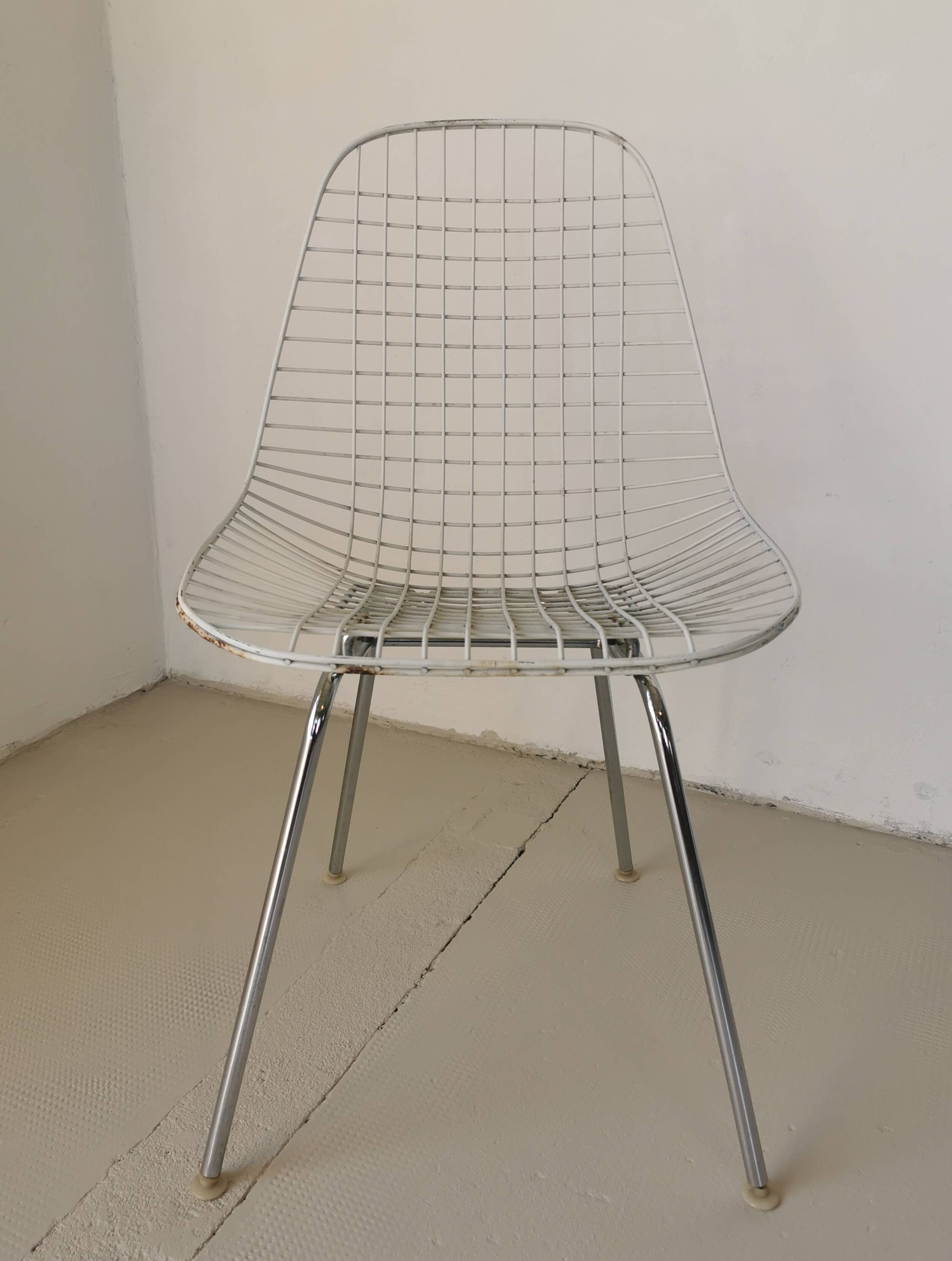 Eames DKX wire chair for Herman Miller