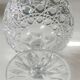 Large lead crystal candy dish/Drageoir. Tritschler Winterhalder. Dome shape, faceted patterns. Dim 30 x 15 cm