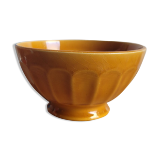 Mustard opaque porcelain bowl