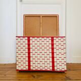 Vintage scoubidou storage chest 1960