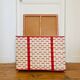 Coffre de rangement en scoubidou vintage 1960
