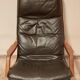 Fauteuil pivotant avec repose-pieds, Berg Forniture, Danemark, années 1970