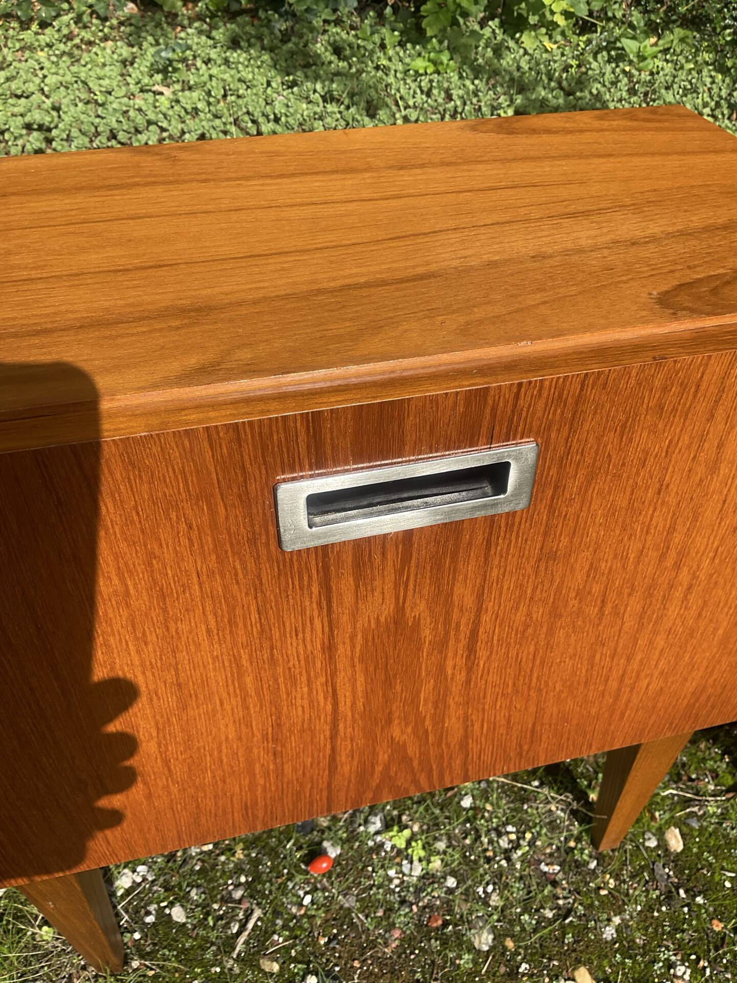 Pair of Scandinavian teak bedside tables from the 60s-70s.
