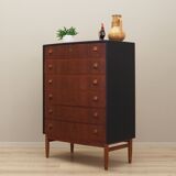 Teak chest of drawers, Danish design, 1960s, designer: Kai Kristiansen, man