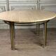 Table de salle à manger en métal chromé et doré mat , tablette en travertin vers 1980