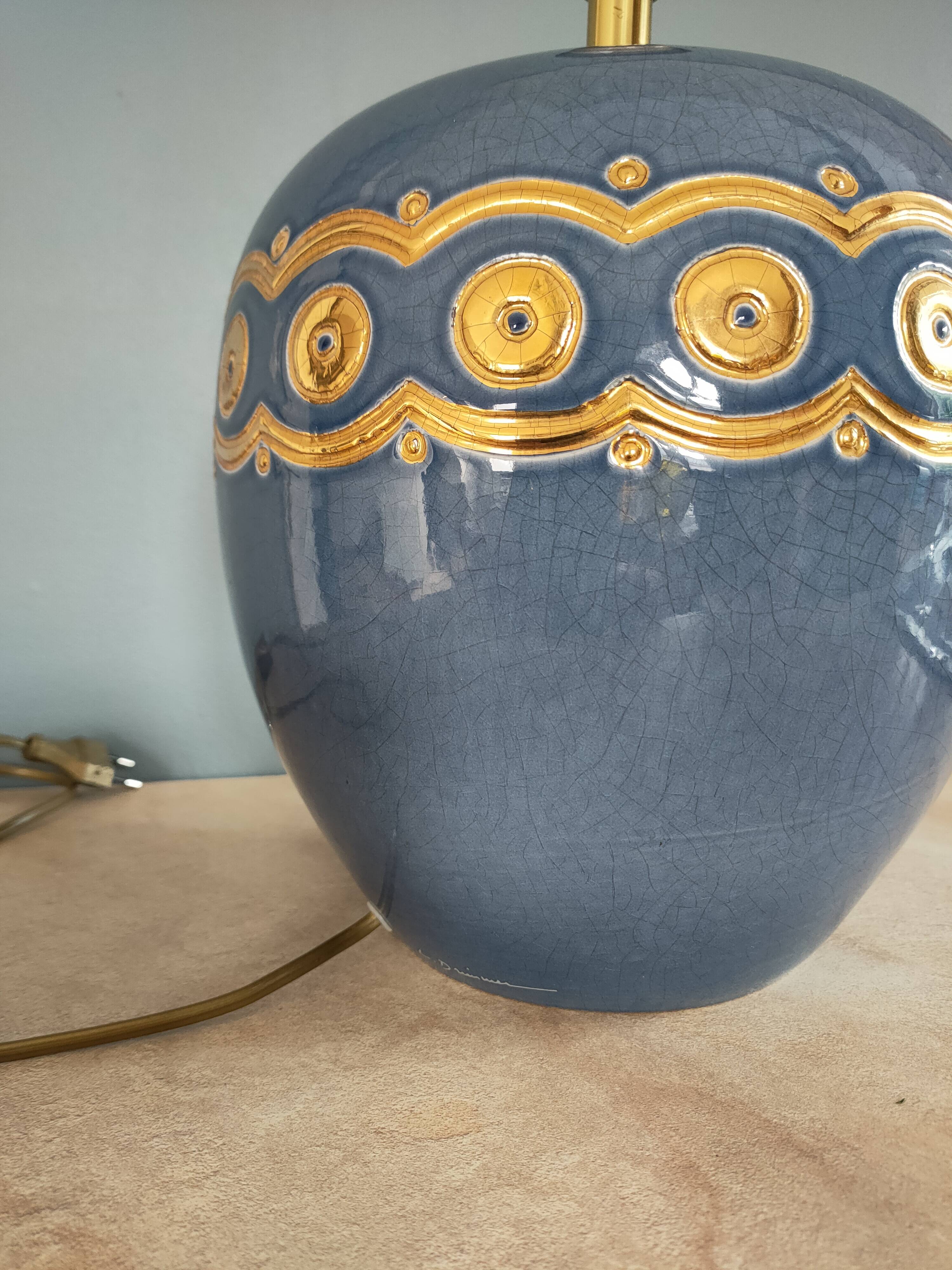 ceramic lamp by Louis Drimmer from the 1980s