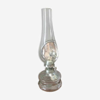 Oil lamp with mirror