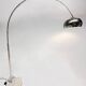 Chrome arc lamp in perfect condition, retro 1970s style.