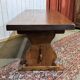 1970s mahogany monastery table - L=2m W=80cm H=75cm